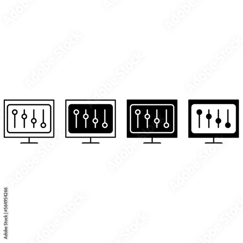 Settings icon vector set. Options illustration sign collection. adjustment symbol. control logo.