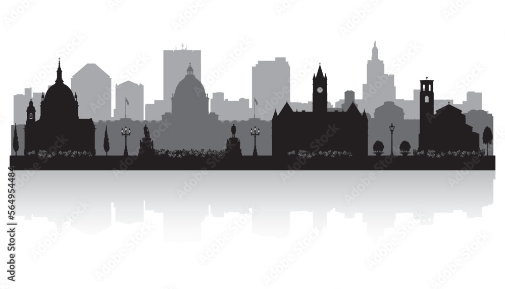 Saint Paul Minnesota city skyline silhouette