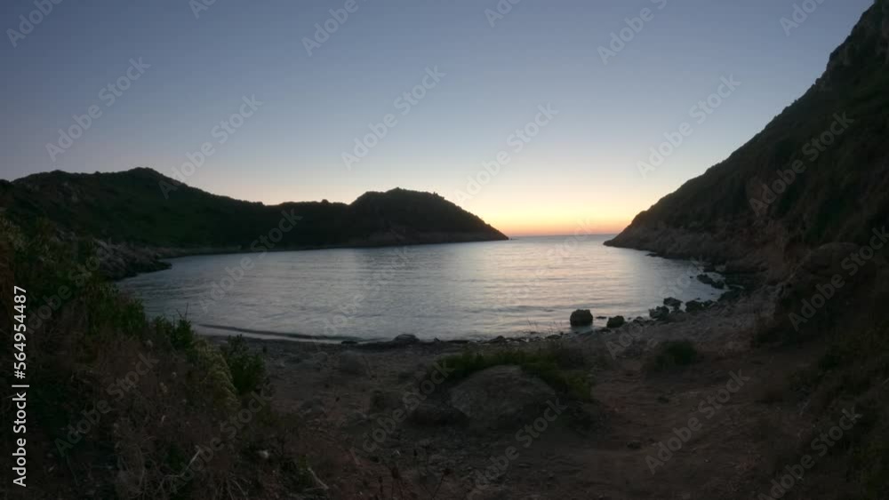 Beautiful sunset in porto timoni beach timelapse Beautiful sunset in porto timoni beach timelapse