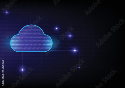 technology cloud abstract background