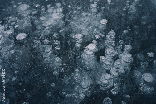 Abstract ice bubble background