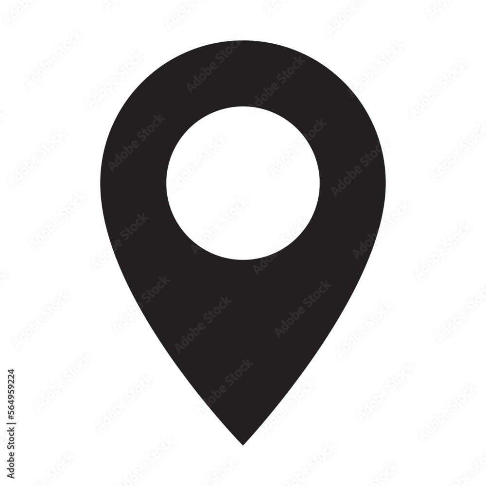Location Black Vector Illustration Icon Location Black Vector Illustration Icon