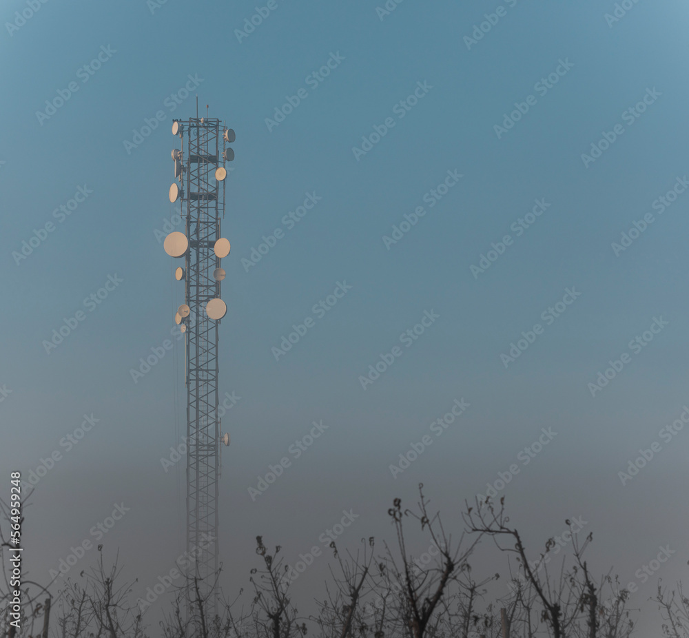 Communication network tower Communication network tower