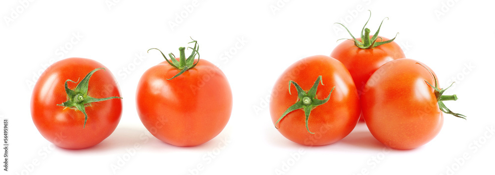 red tomato isolated on a white background red tomato isolated on a white background