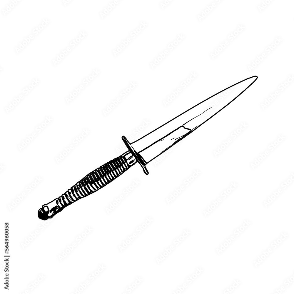 traditional weapon line sketch with transparent background traditional weapon line sketch with transparent background