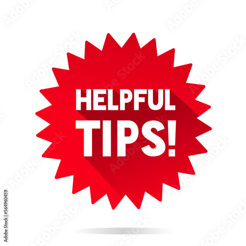 Helpful Tips Sticker Icon design, Business advice concept symbol vector.