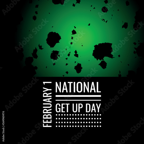 National Get Up Day.Geometric design suitable for greeting card poster and banner