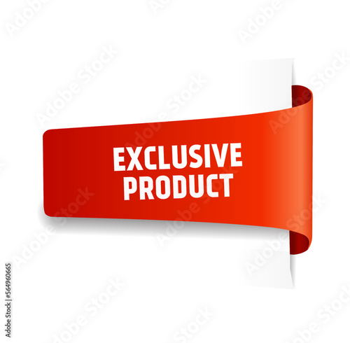 Exclusive product. Exclusive product banner icon. Super product template. Modern vector.