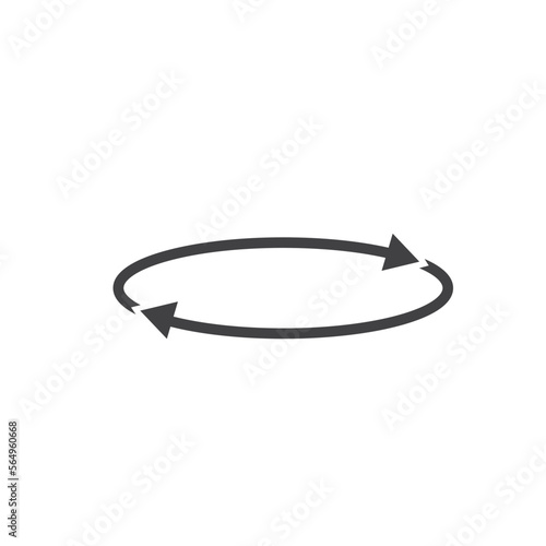 rotation arrow icon vector design template