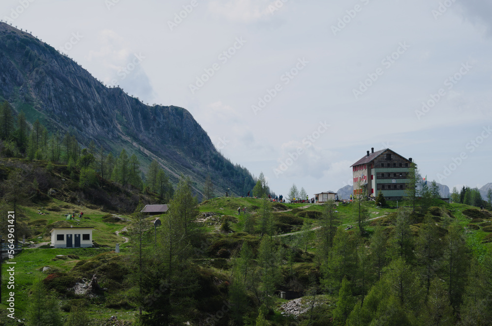 Orobie Alps ( Bergamo Alps) and Rifugio Laghi Gemelli. Valle Brembana,  Italy