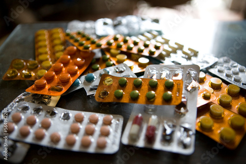 Pharmaceutical drugs at a home in Havana. photo
