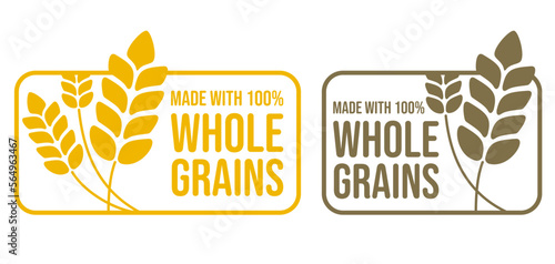Made with Whole Grains - badge for packaging