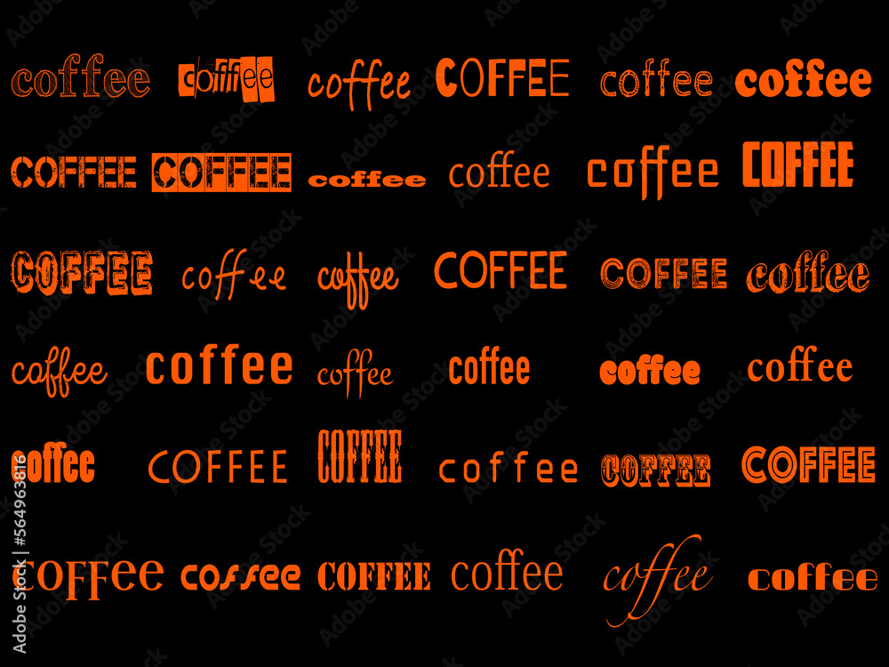 coffee font graphic