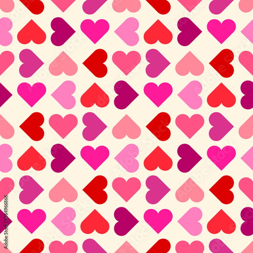 Geometric heart seamless pattern design for valentine’s day.