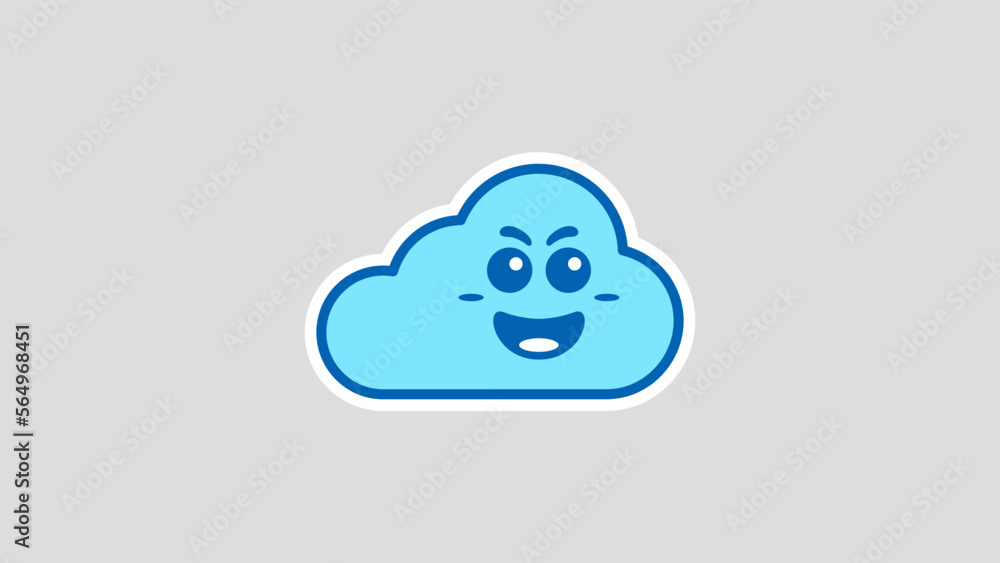 Cute cloud cartoon vector illustration Cute cloud cartoon vector illustration