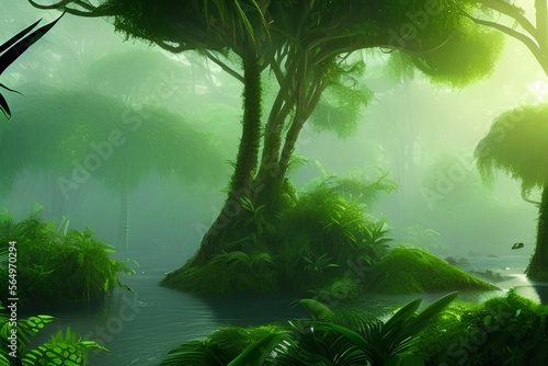 Tropical jungles - generative ai