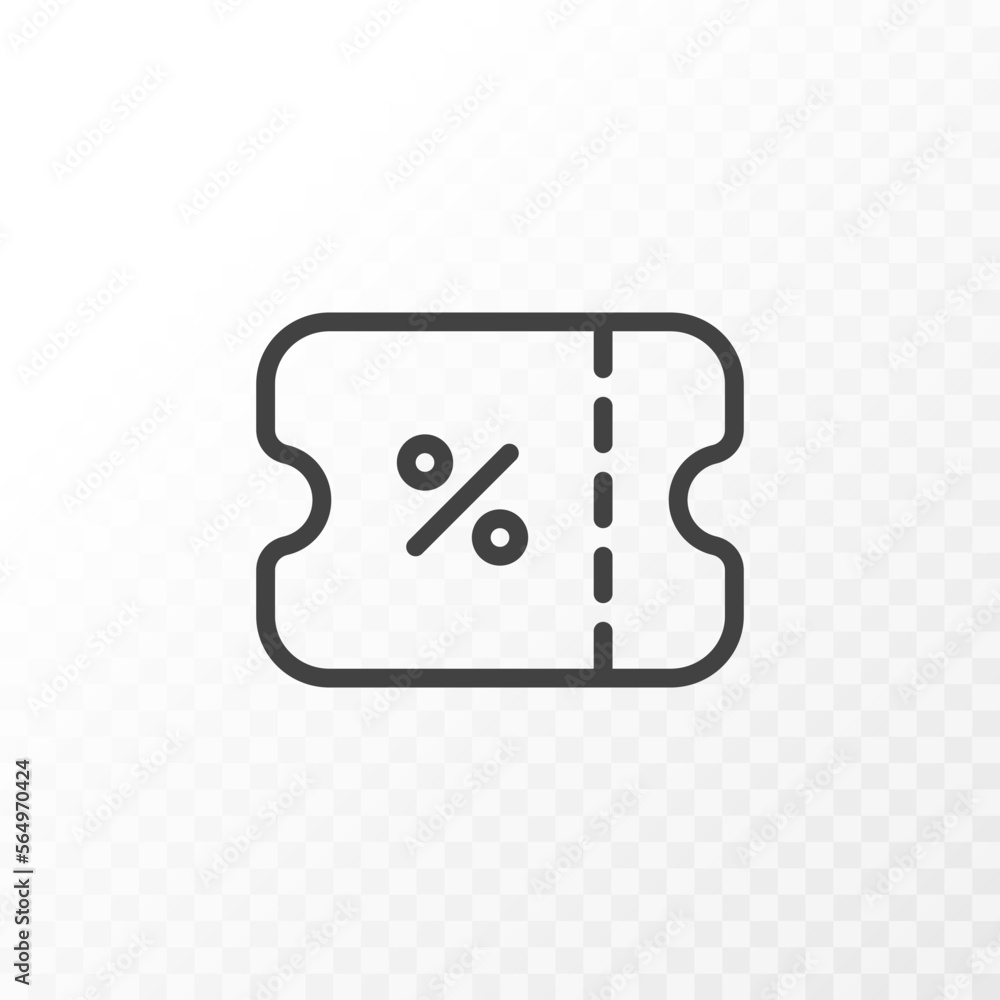 Outline style ui icons collection. Vector black linear illustration. Discount coupon marketing sale line symbol isolated on background. Design element. Outline style ui icons collection. Vector black linear illustration. Discount coupon marketing sale line symbol isolated on background. Design element.