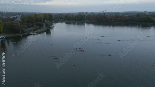 Malta Lake Poznań Poznan Poland Kayaks Kayak Kajak Drone Shot Ujęcie z drona photo
