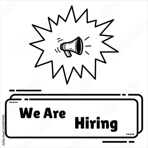 We are hiring poster