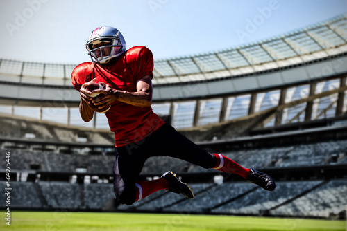 Composite image of american football player © vectorfusionart