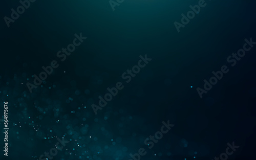 Abstract deep ocean on dark blue navy bokeh glitter background Ideal as wallpaper, banner, Christmas theme, brochure etc., 
