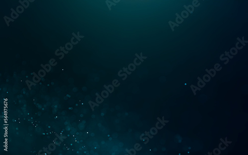 Abstract deep ocean on dark blue navy bokeh glitter background Ideal as wallpaper, banner, Christmas theme, brochure etc.,	