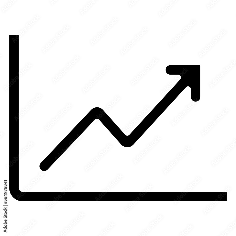 statistic chart showing data growth illustration statistic chart showing data growth illustration