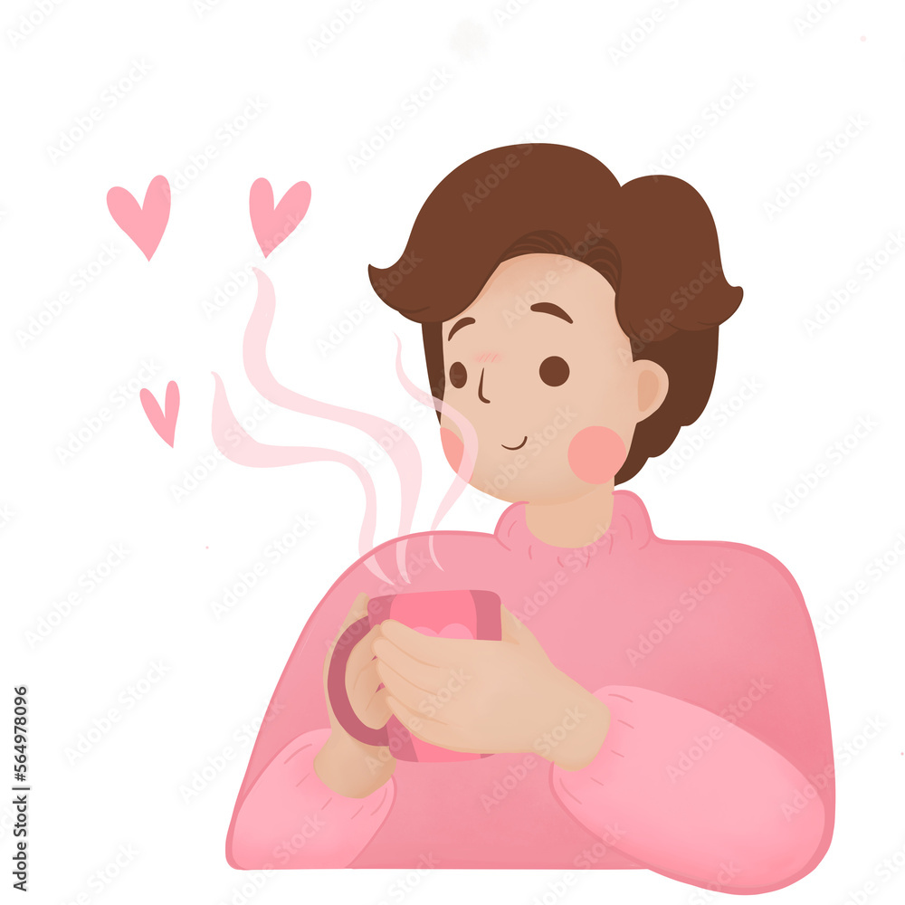 Man with Coffee, man in love with coffee. Man with Coffee, man in love with coffee.