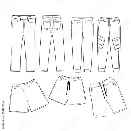 set of clothes for people