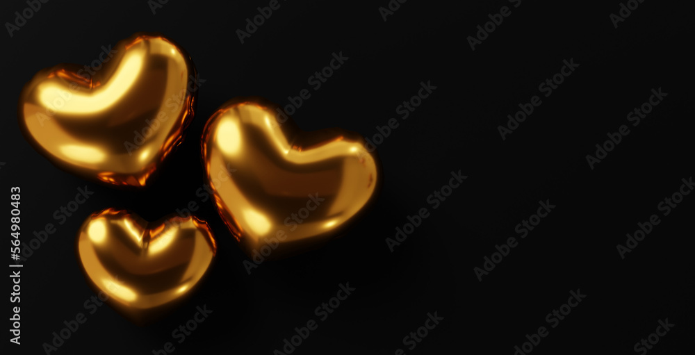 golden heart with a heart background wallpaper 3d illustration balloon love romance romantic valentine golden heart with a heart background wallpaper 3d illustration balloon love romance romantic valentine