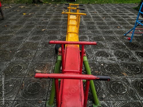 seesaw game for children in the park