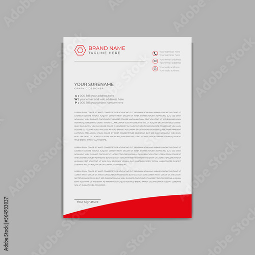 letterhead template, vector clean Professional modern simple unique school hospital medical new minimalist elegant vector style modern corporate letterhead template
