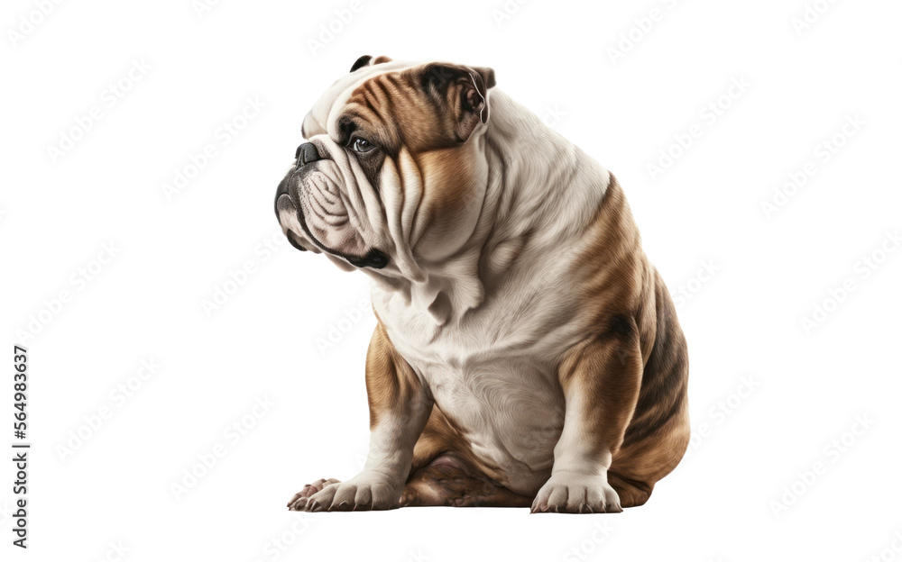 Bulldog dog isolated, generative ai , PNG Bulldog dog isolated, generative ai , PNG