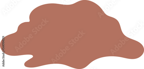 Rich soil for plant planting flat icon