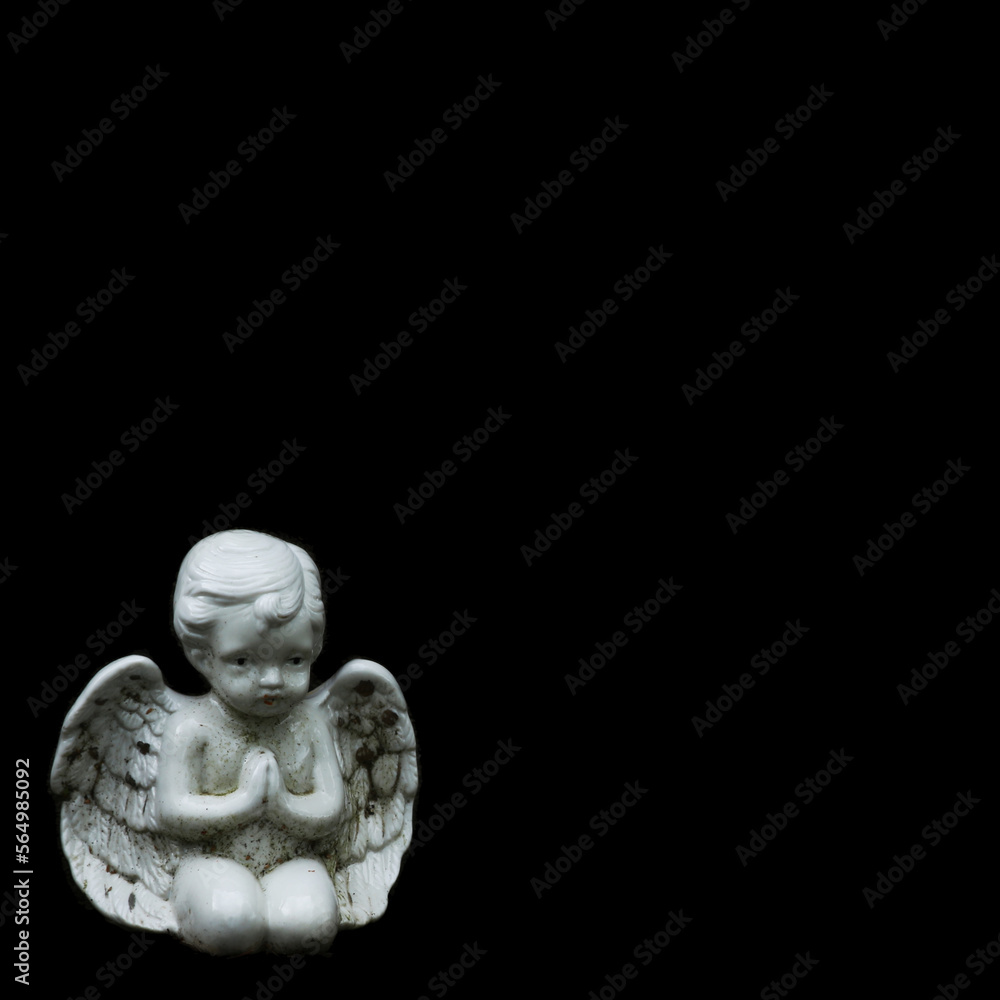 Fototapeta premium dirty little angel post background