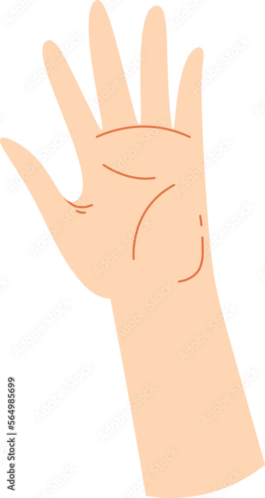 Greeting flat icon White race hand Communication Greeting flat icon White race hand Communication