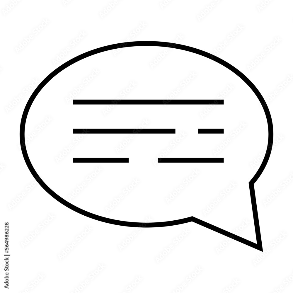 Speech bubble icon. Conversation icon. Vector.