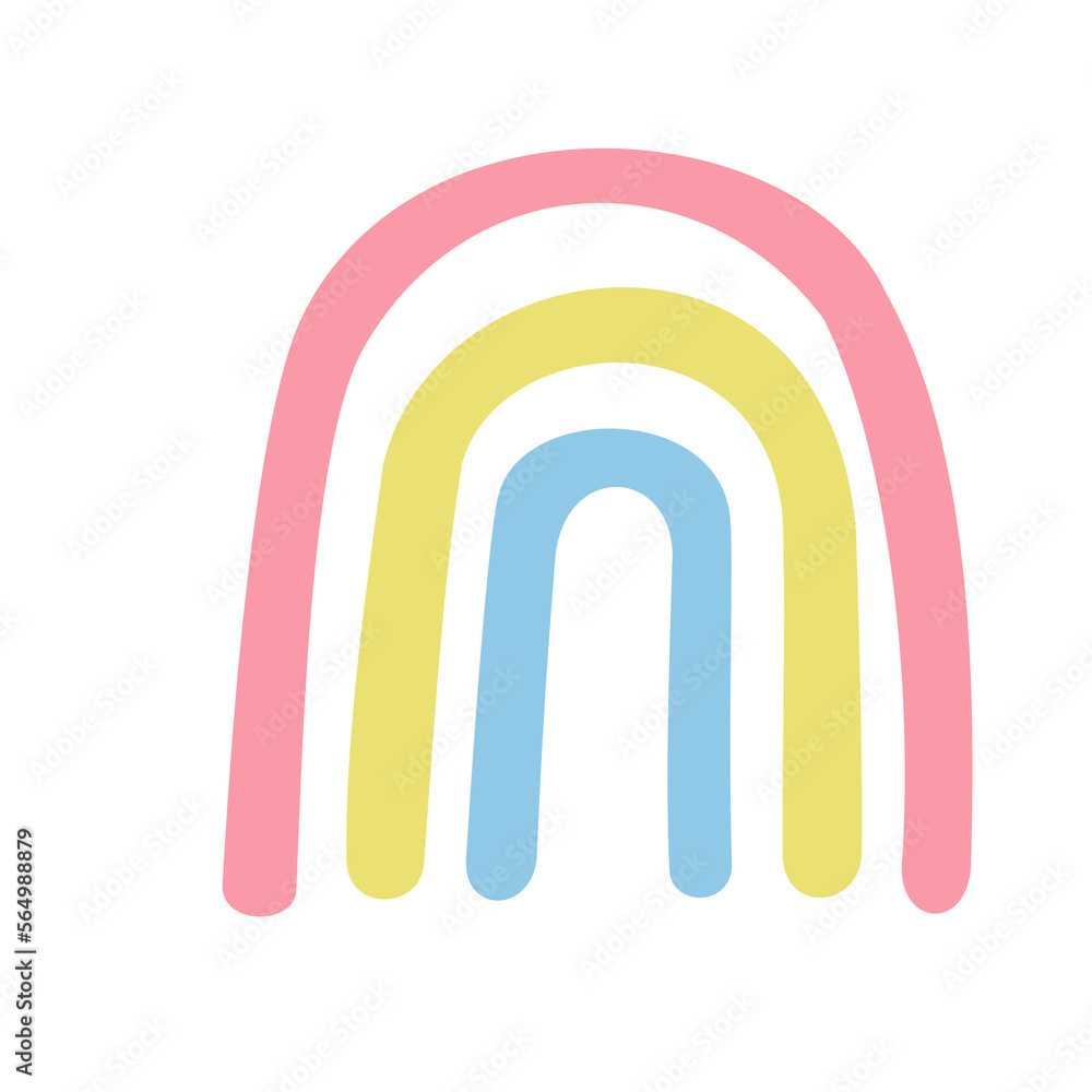 simple rainbow illustration for design element simple rainbow illustration for design element