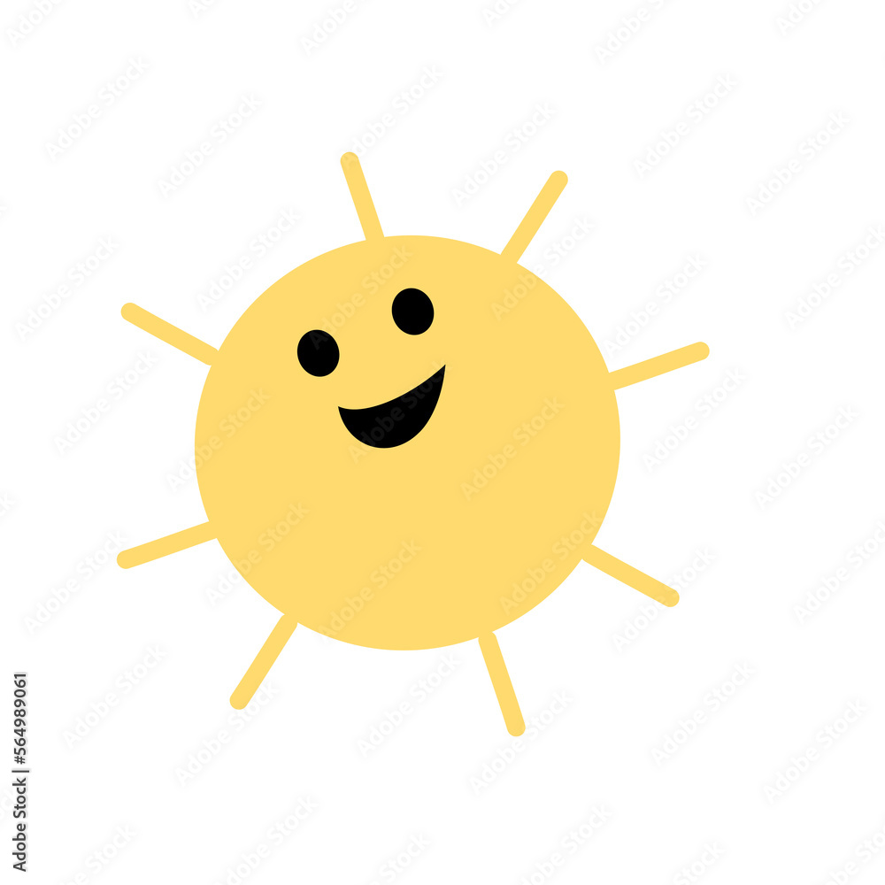 cute sun cartoon