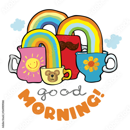 good family morning poster design 