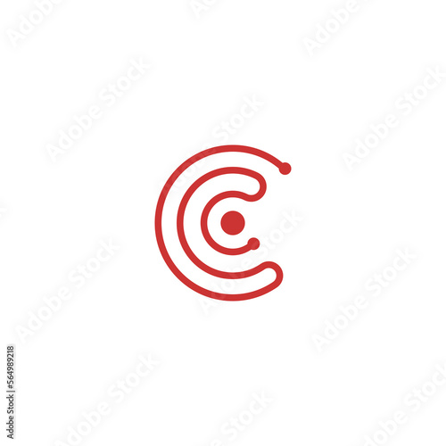 Letter C Bullseye Logo Ideas