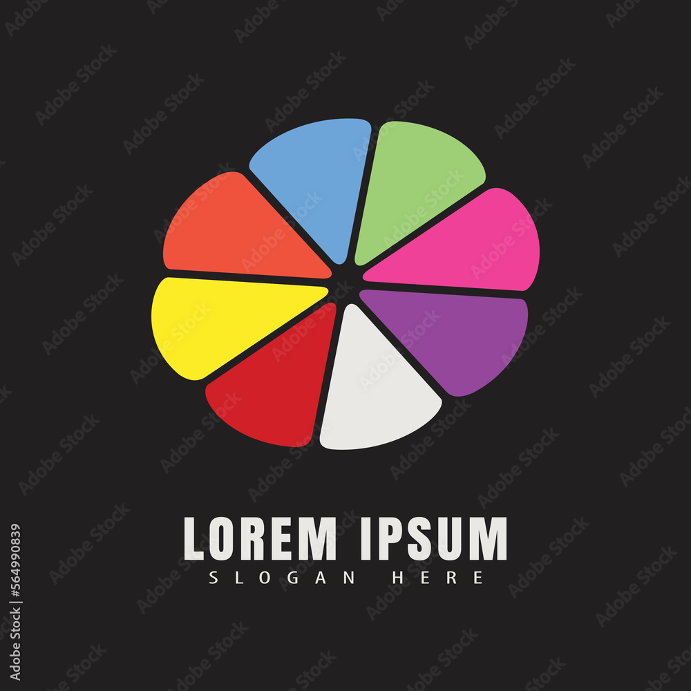 Obraz premium vector abstract flower logo for web.