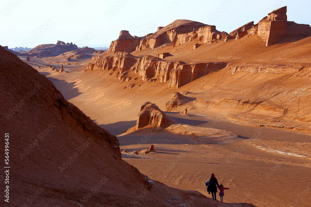 The Kaluts region of the Lut desert. The hottest place on earth. Iran The Kaluts region of the Lut desert. The hottest place on earth. Iran