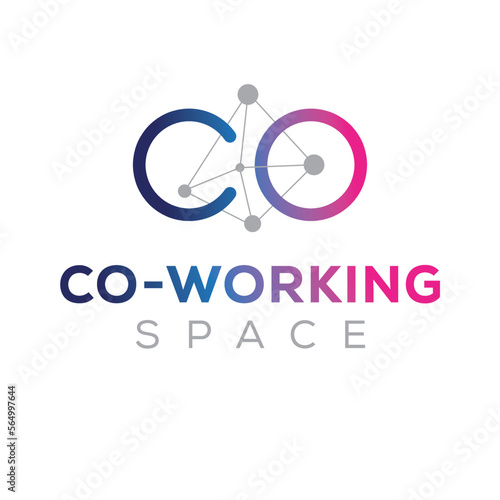 Creative (Co working space) Design, Vector sign.