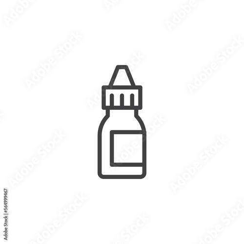 Eye drops line icon