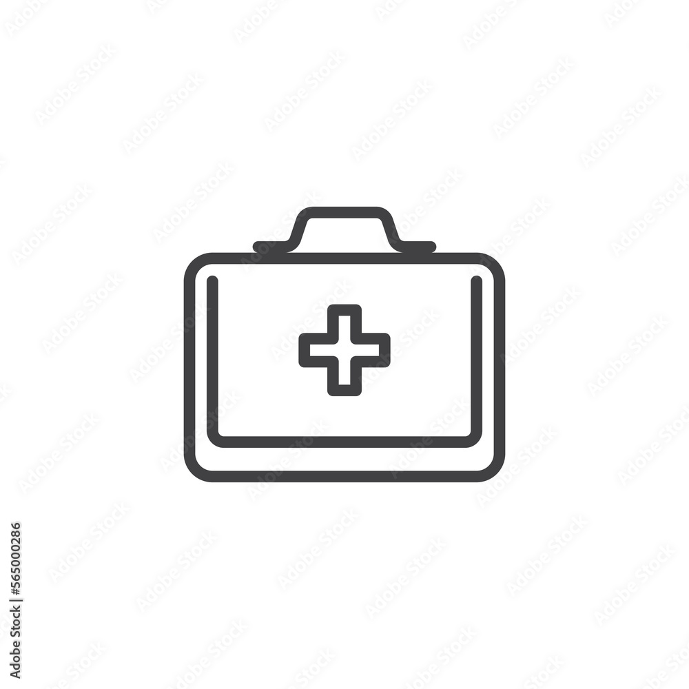 First aid kit line icon First aid kit line icon