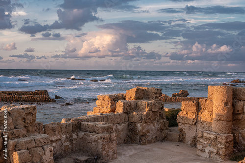 View of the sea in caesarea