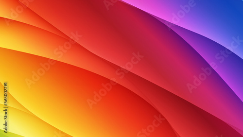 Nice and beautiful colorful gradient with wave, swirl, fluid, blur, and dynamic effects. Mesh gradient with rainbow, vivid and modern vibrant colors. 