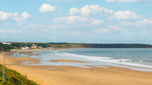 Картината върху платно Filey beach and coast, North Yorkshire