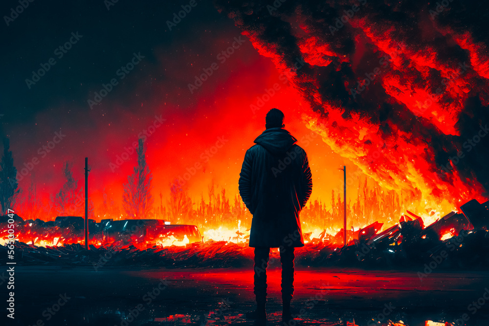 Fototapeta premium A stunning image of the end of the world